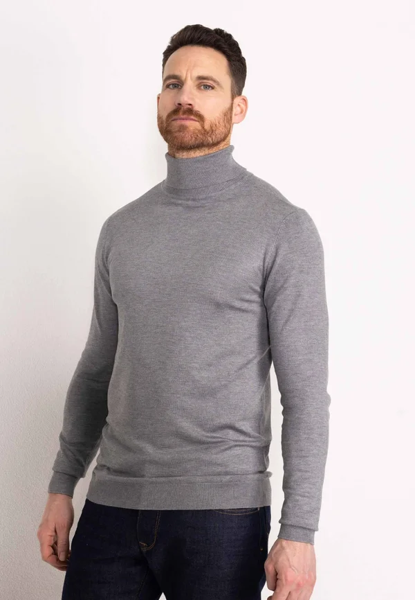 ESSENTIAL TURTLENECK - Strickpullover - light slate melee