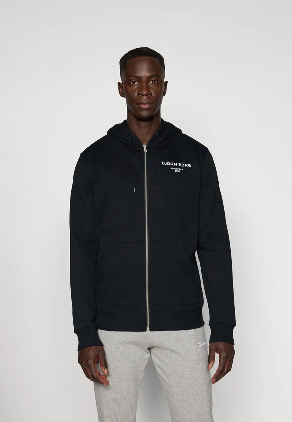 ESSENTIAL ZIP HOODIE - Sweatjacke - black beauty