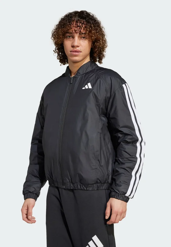 ESSENTIALS 3-STRIPES INSULATED BOMBER - Bomberjacke - black