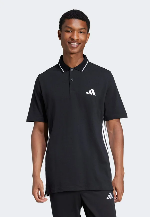 ESSENTIALS 3-STRIPES PIQUÉ - Poloshirt - black   white
