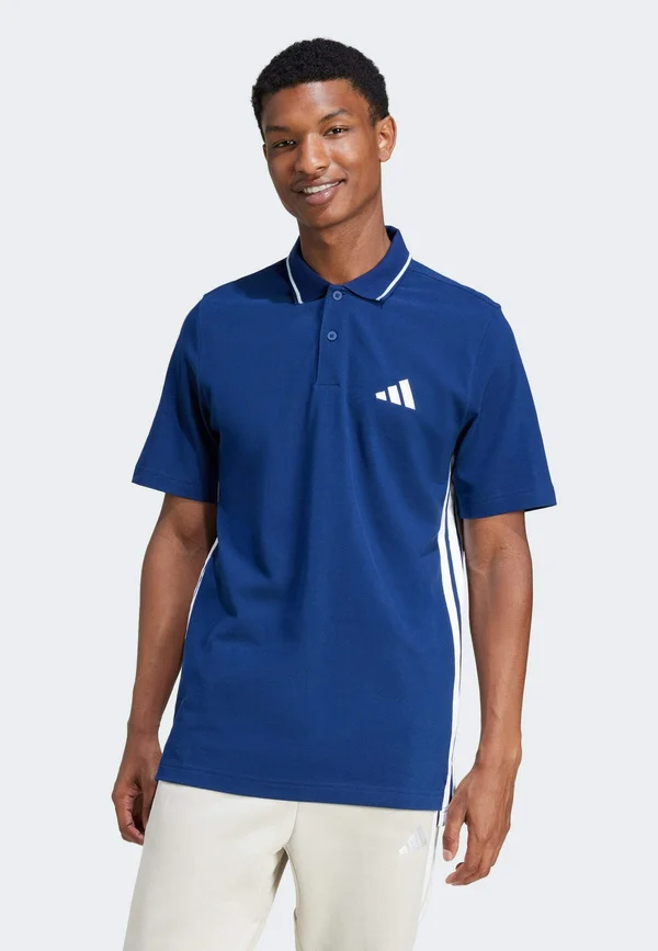 ESSENTIALS 3-STRIPES PIQUÉ - Poloshirt - dark blue   white