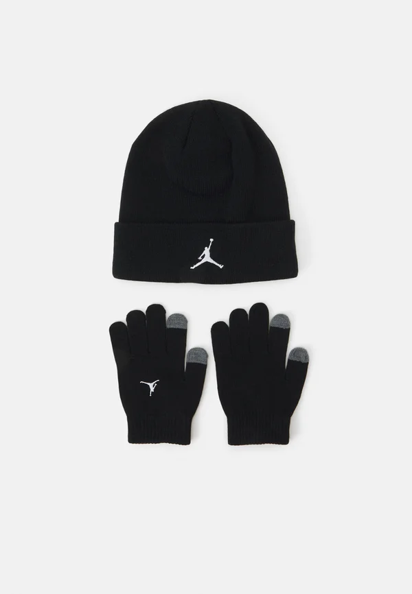 ESSENTIALS BEANIE SET UNISEX - Fingerhandschuh - black