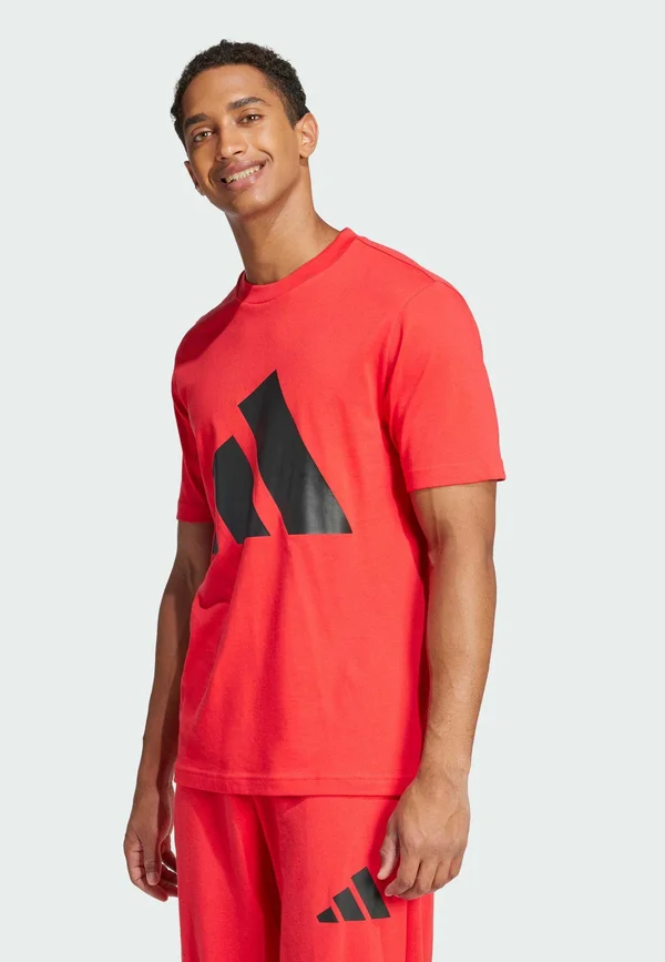 ESSENTIALS BIG - T-Shirt print - pure ruby   black