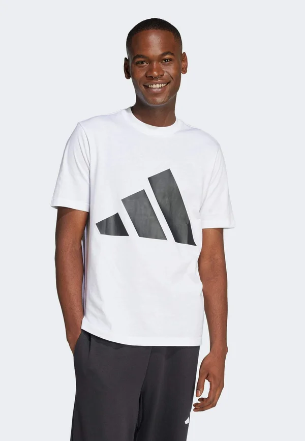 ESSENTIALS BIG - T-Shirt print - white   black