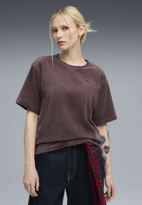 ESSENTIALS ELEVATED RELAXED  - T-Shirt basic - raisin