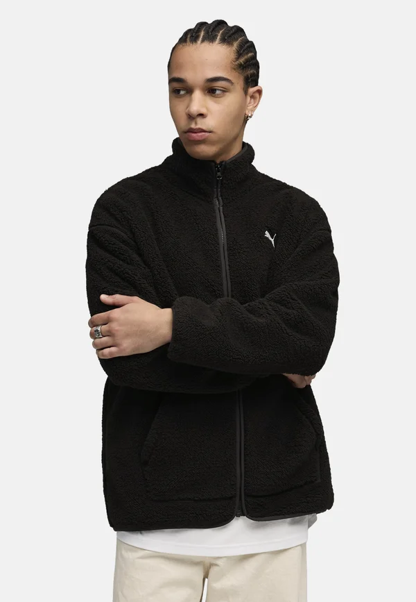 ESSENTIALS ELEVATED RELAXED WINTERIZED - Fleecejacke - black