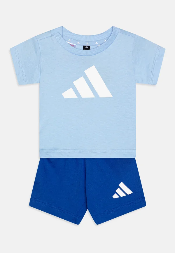 ESSENTIALS INFANT UNISEX SET - Kurze Sporthose - glow blue/white