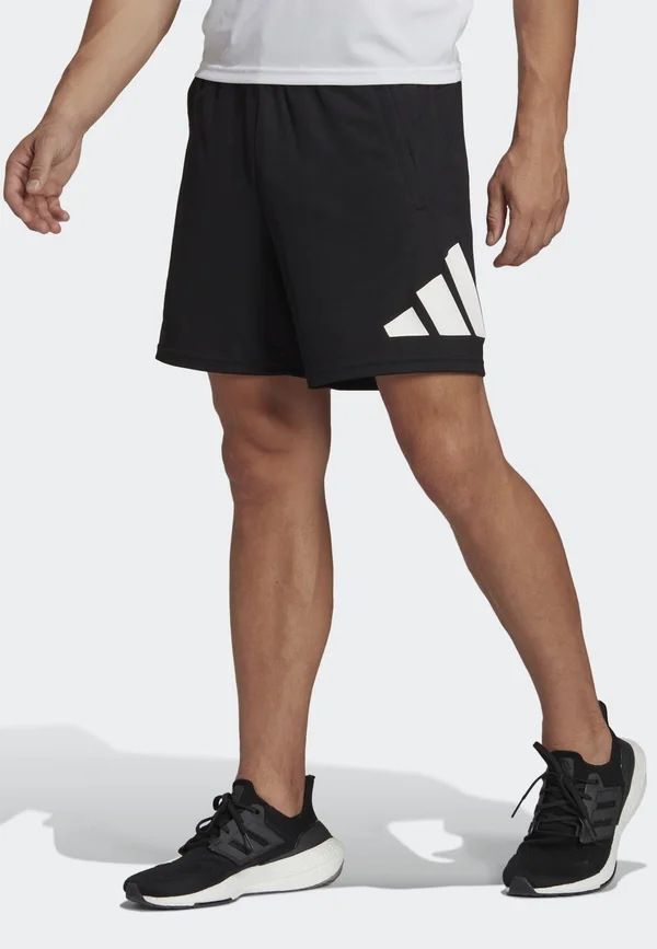 ESSENTIALS - Kurze Sporthose - black/white