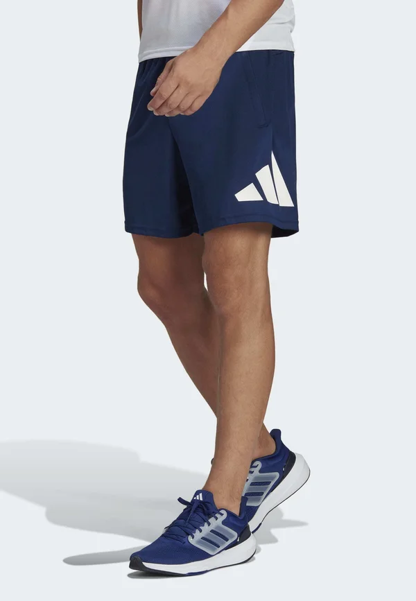 ESSENTIALS - Kurze Sporthose - dark blue  white
