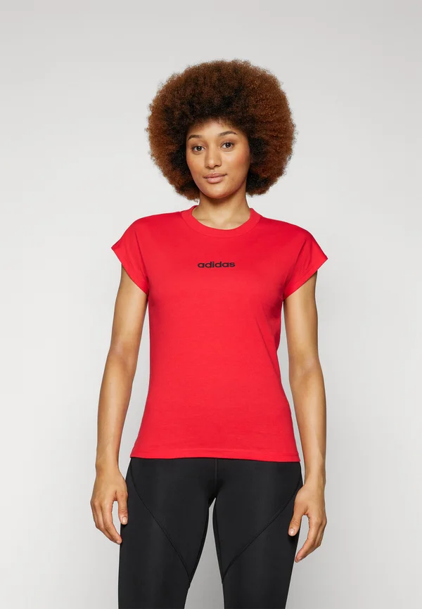 ESSENTIALS LINEAR - T-Shirt basic - pure ruby/black