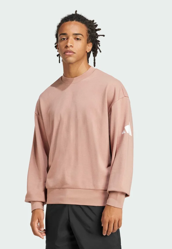 ESSENTIALS LOOSE FIT 3 BAR - Sweatshirt - warm clay white