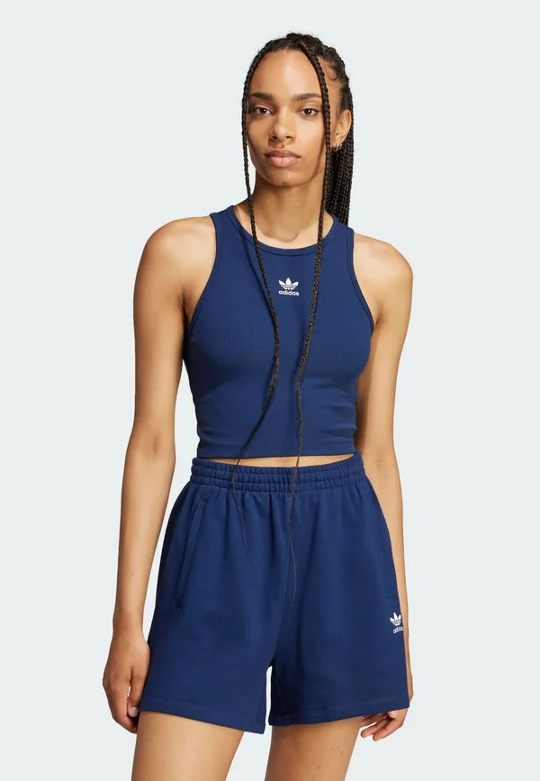 ESSENTIALS RIBBED - Top - night indigo