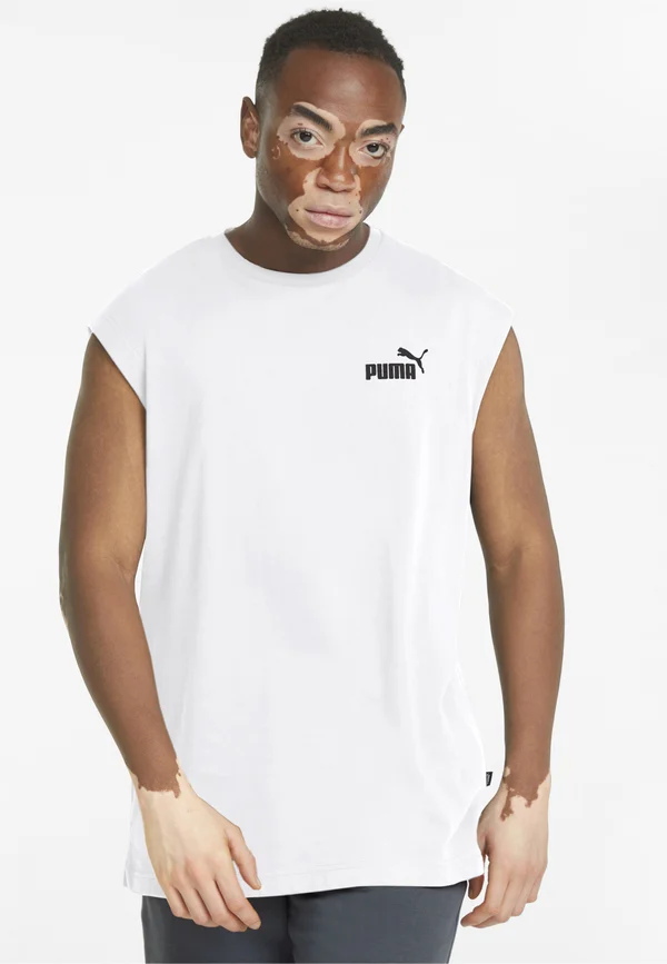 ESSENTIALS SLEEVELESS TEE - Top - puma white