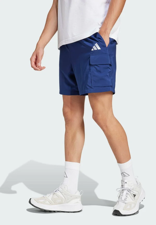 ESSENTIALS SMALL CARGO CHELSEA - Kurze Sporthose - dark blue white