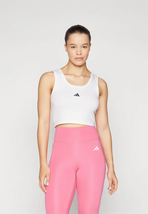 ESSENTIALS SMALL LOGO LIFESTYLE - Top - white/black