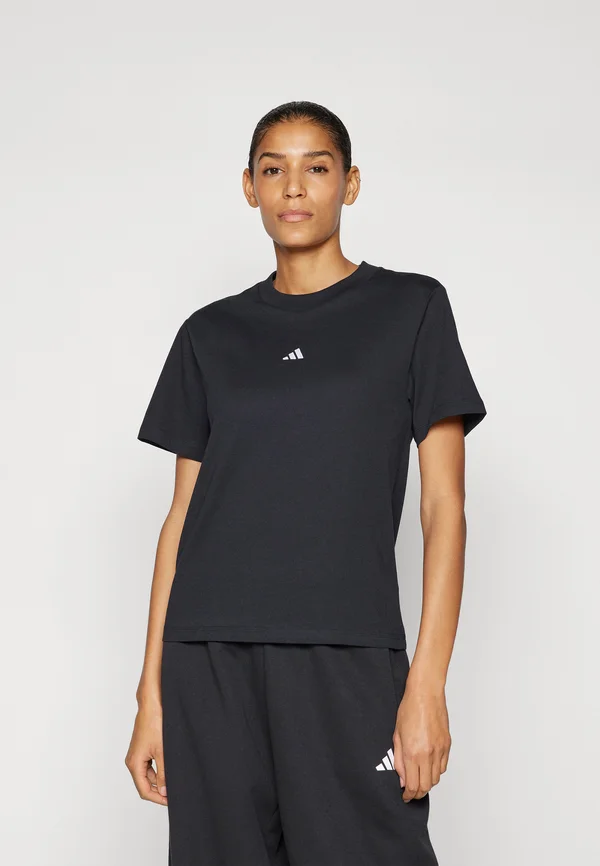 ESSENTIALS SMALL LOGO  - T-Shirt basic - black/white
