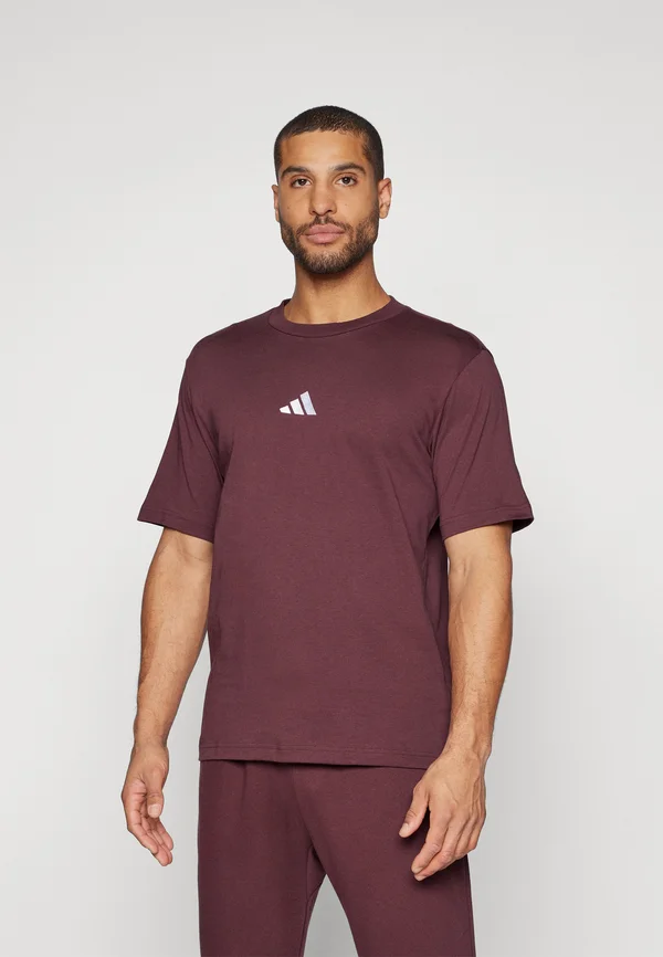 ESSENTIALS SMALL SINGLE - T-Shirt basic - aurora ruby/white