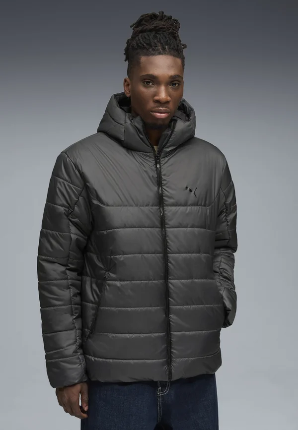 ESSENTIALS WATTIERTE KAPUZEN - Winterjacke - dusky gray