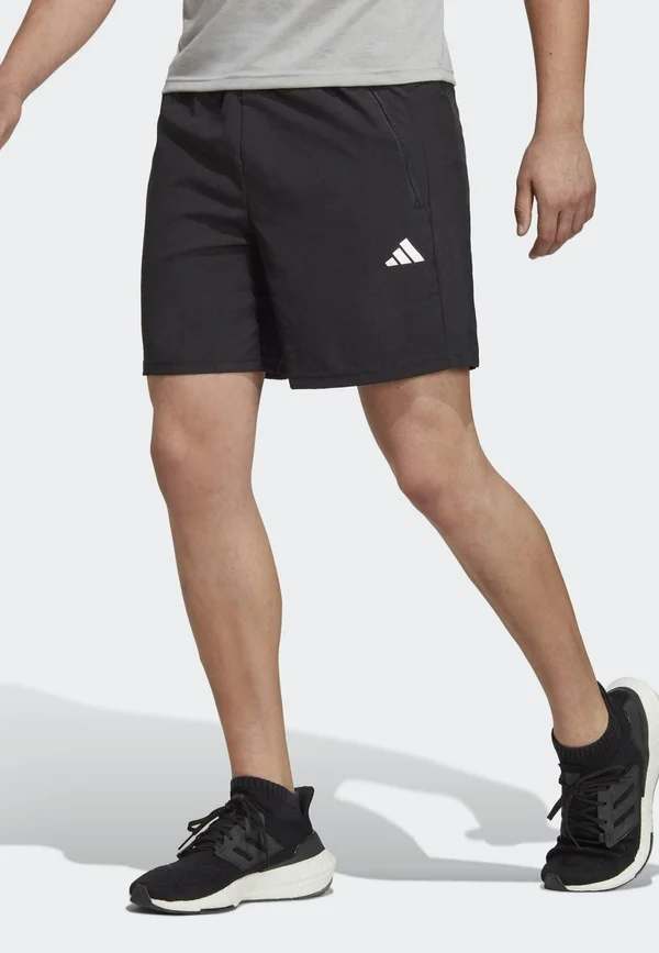 ESSENTIALS WOVEN - Kurze Sporthose - black   white