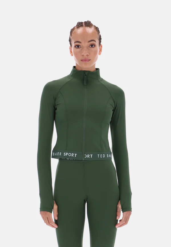 ESSENTIALS ZIP UP - Trainingsjacke - black forest