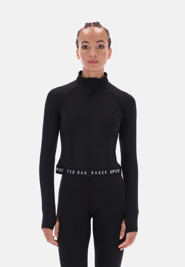 ESSENTIALS ZIP UP - Trainingsjacke - black