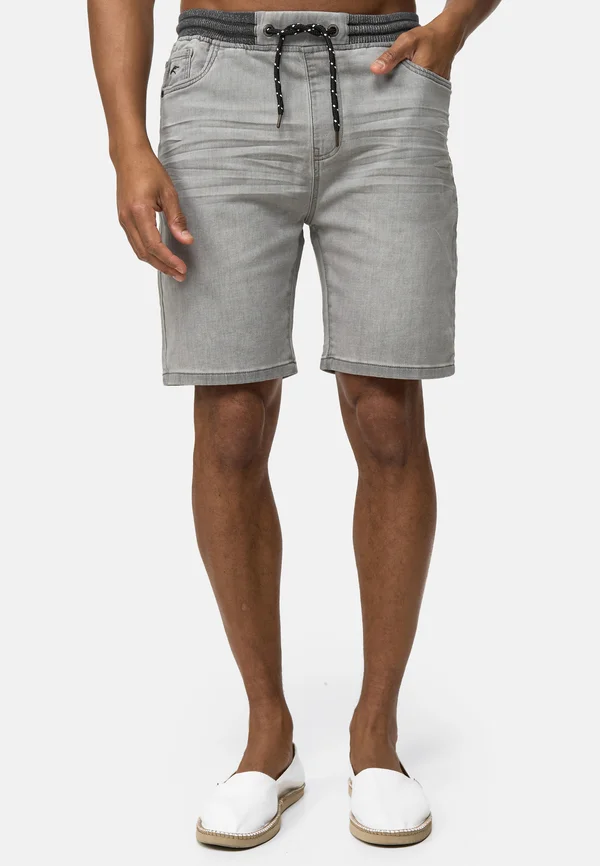 ETTORE - Jeans Shorts - lt grey