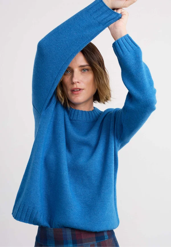 EVENING BAY - Strickpullover - blue - jetty