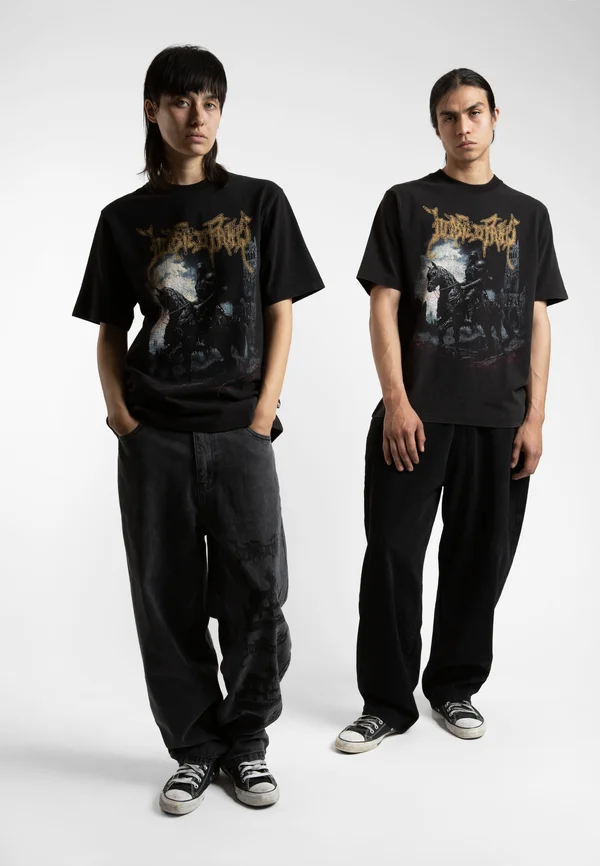 EVENING UNISEX - T-Shirt print - faded black