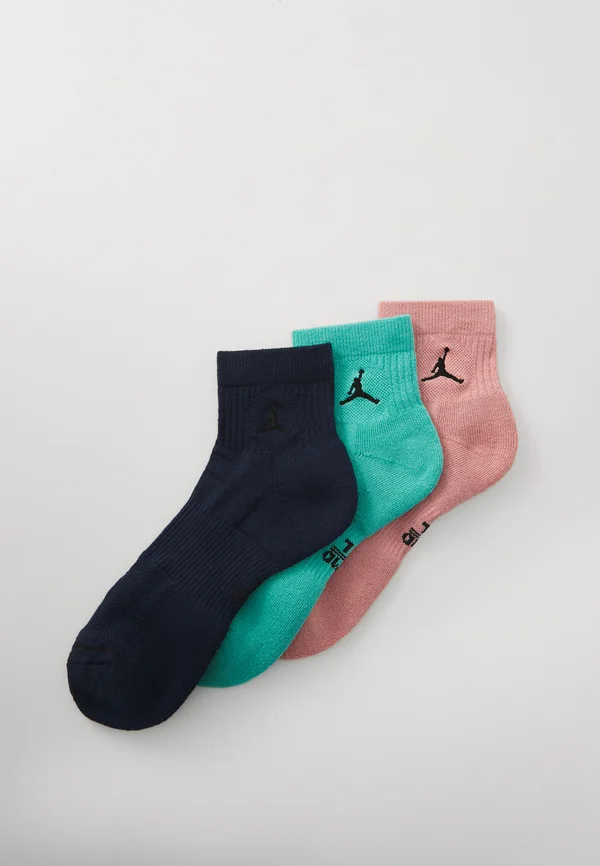 EVERYDAY ANKLE 3 PACK - Sportsocken - midnight navy/washed teal/rust pink/black