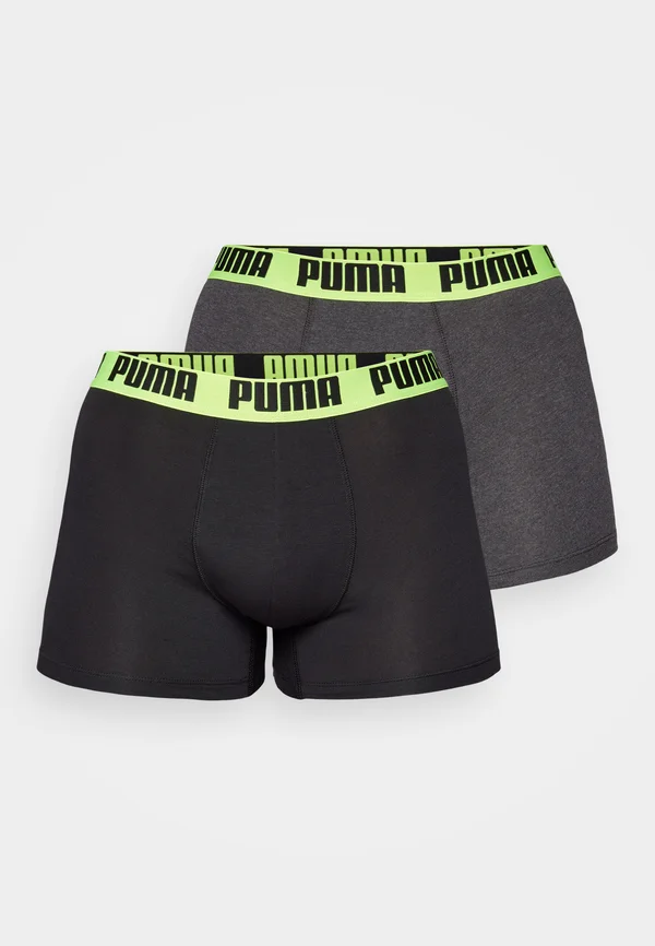 EVERYDAY BASIC 2 PACK - Panties - dark grey/yellow