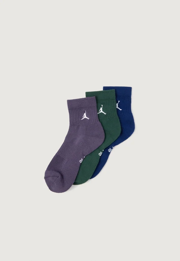 EVERYDAY CUSH ANKLE 3 PACK UNISEX - Sportsocken - blue void/white/midnight green/dark raisin