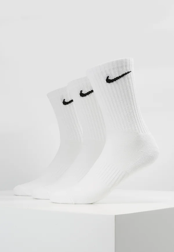 EVERYDAY CUSH CREW 3 PACK - Sportsocken - white/black