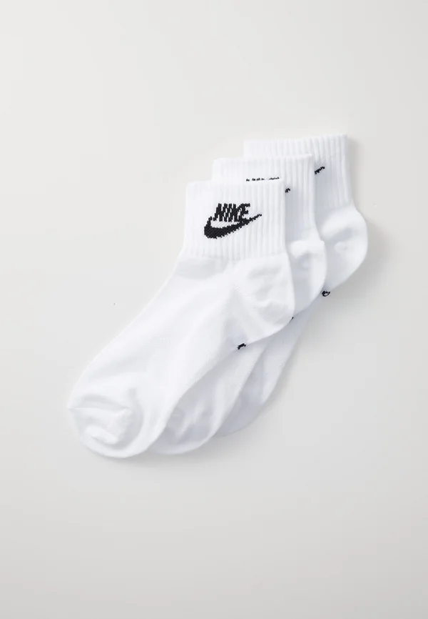 EVERYDAY ESSENTIAL ANKLE UNISEX 3 PACK - Socken - white/black