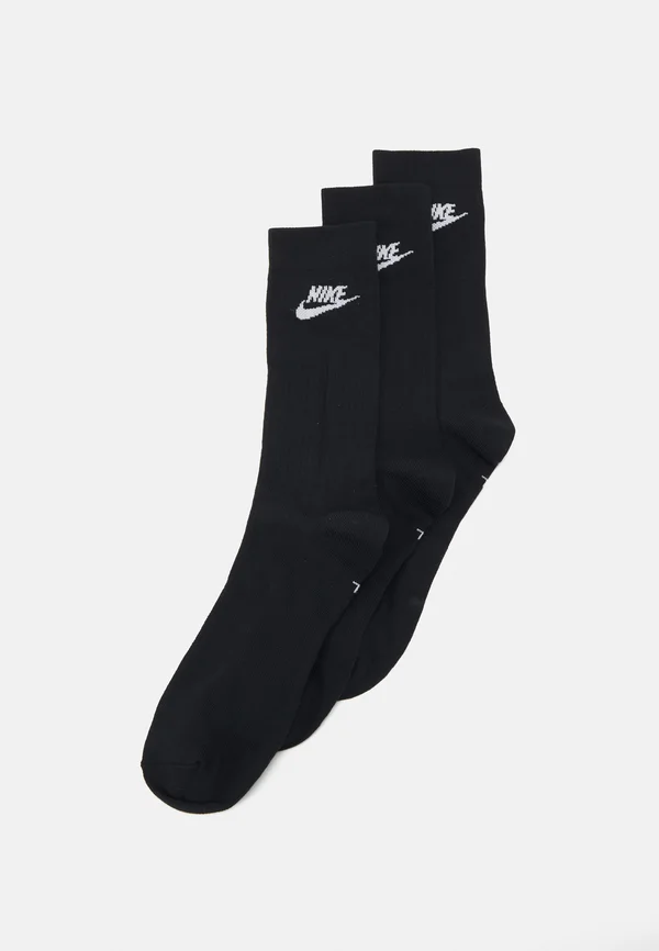 EVERYDAY ESSENTIAL CREW UNISEX 3 PACK - Socken - black/white