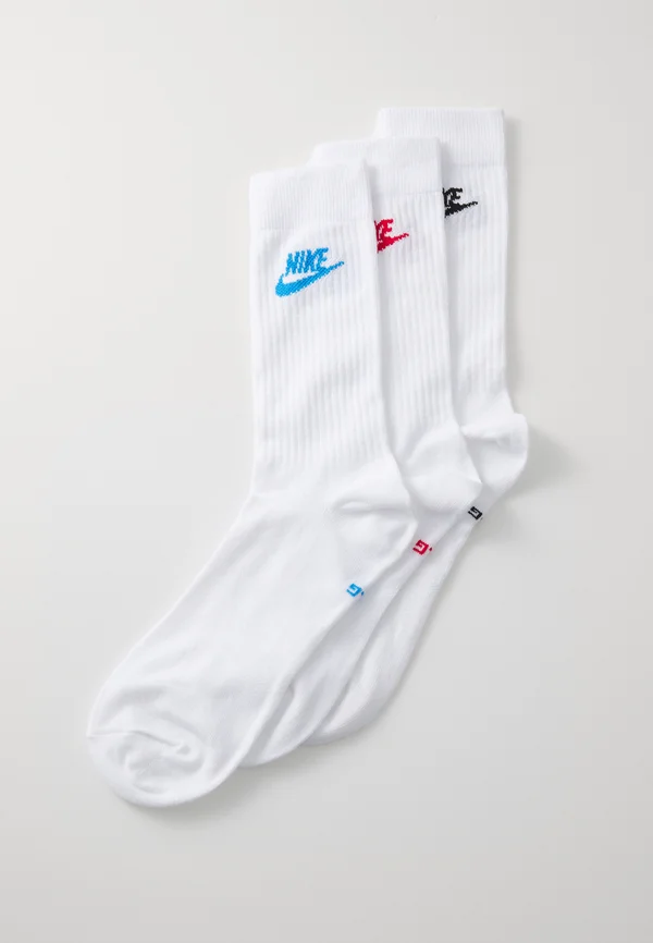 EVERYDAY ESSENTIAL CREW UNISEX 3 PACK - Socken - white/university red/light photo blue/black