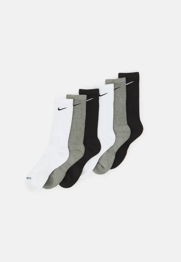 EVERYDAY PLUS CREW UNISEX 6 PACK - Sportsocken - white(black)/carbon heather(black)/black(white)
