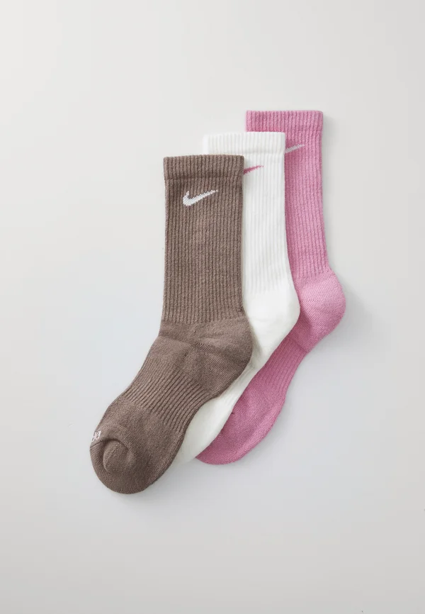 EVERYDAY PLUS CUSH CREW UNISEX 3 PACK - Sportsocken - elemental pink/sail/mink brown