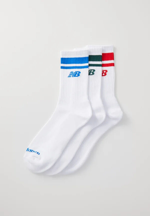 EVERYDAY STRIPE MIDCALF UNISEX 3 PACK - Socken - white