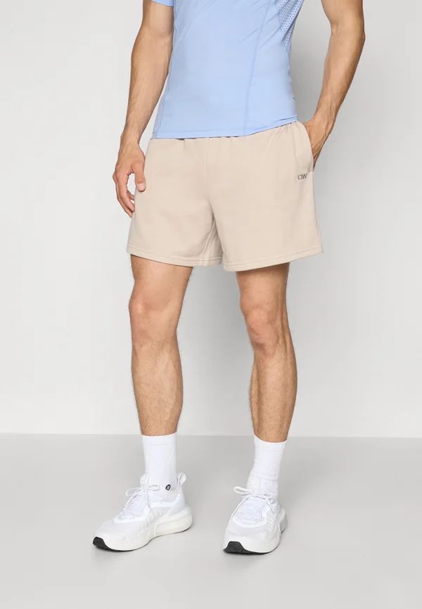 EVERYDAY UNBRUSHED RELAXED SHORTS - Kurze Sporthose - light greige