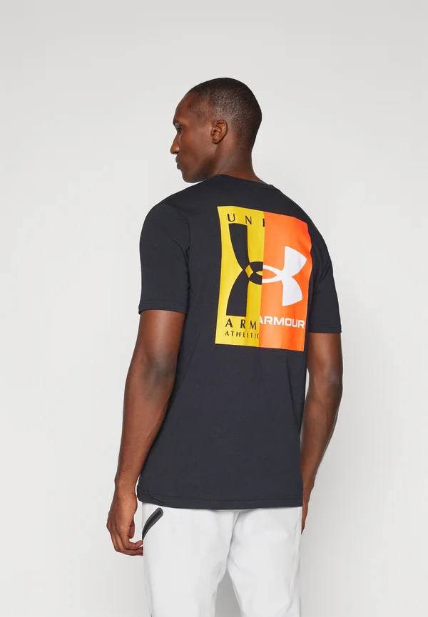 EVOL LOGO - T-Shirt print - black/white/campus gold