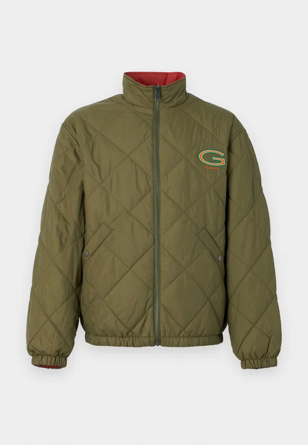 EXCLUSIVE HERITAGE 2.0 REVERSIBLE QUILTED JACKET - Übergangsjacke - juniper green