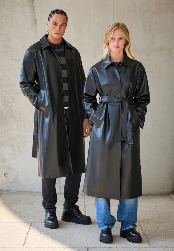 EXCLUSIVE LONG OVERCOAT UNISEX - Klassischer Mantel - black