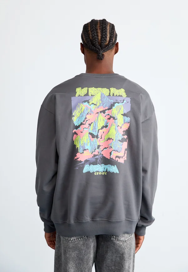 EXPEDITION CELEBRATION OVERSIZED CREW GRAPHIC - Sweatshirt - anthracite grey