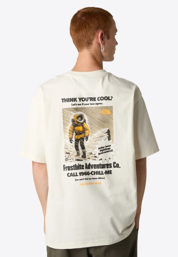 EXPEDITION TEE - T-Shirt print - white dune summit gold