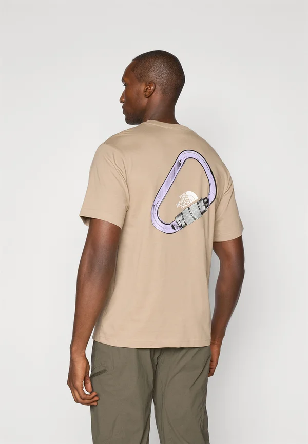 EXPLORE CARABINER RELAXED TEE UNISEX - T-Shirt print - mushroom grey