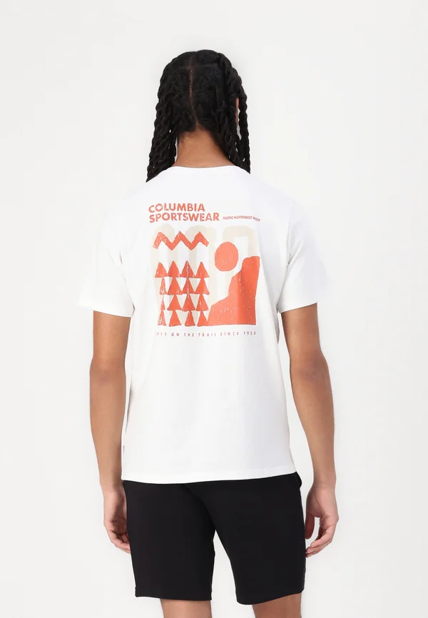 EXPLORERS CANYON BACK TEE - T-Shirt print - white