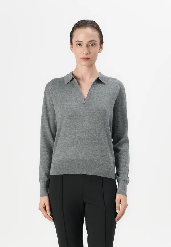 EXTRA FINE  - Strickpullover - medium grey
