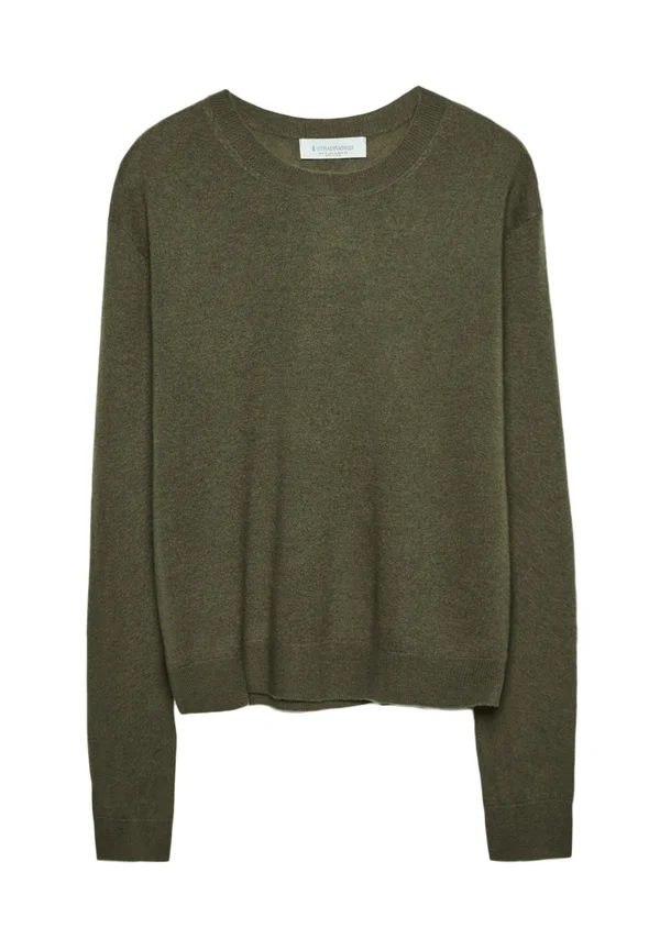 EXTRA SOFT TEXTURE SWEATER - Strickpullover - khaki