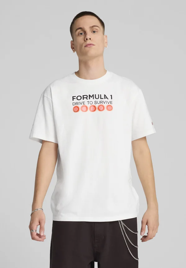 F1 DTS GRAPHIC - T-Shirt print - puma white