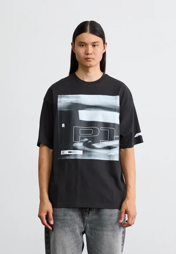 F1 LIFESTYLE RACING TEE - T-Shirt print - black